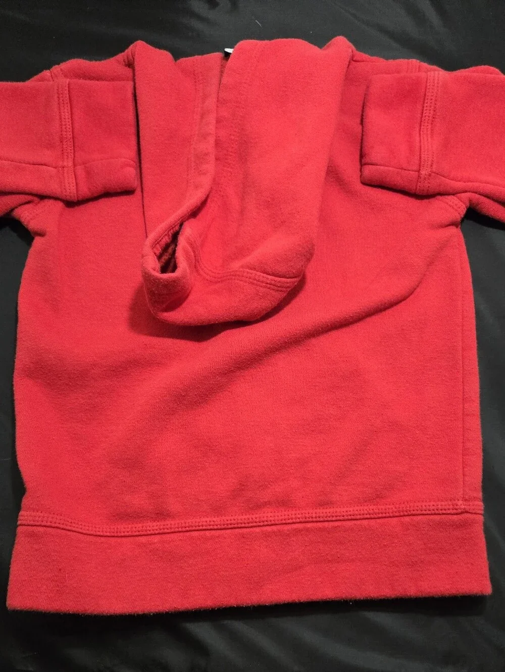 Nike Kids Red Full-Zip Hoodie with White Logo